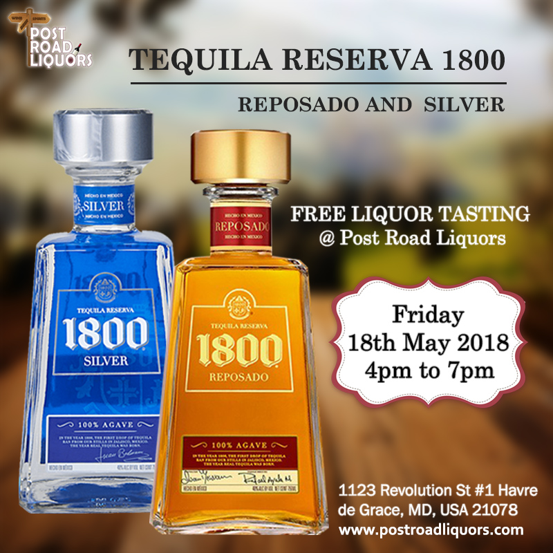 Free Liquor Tasting of TEQUILA RESERVA 1800